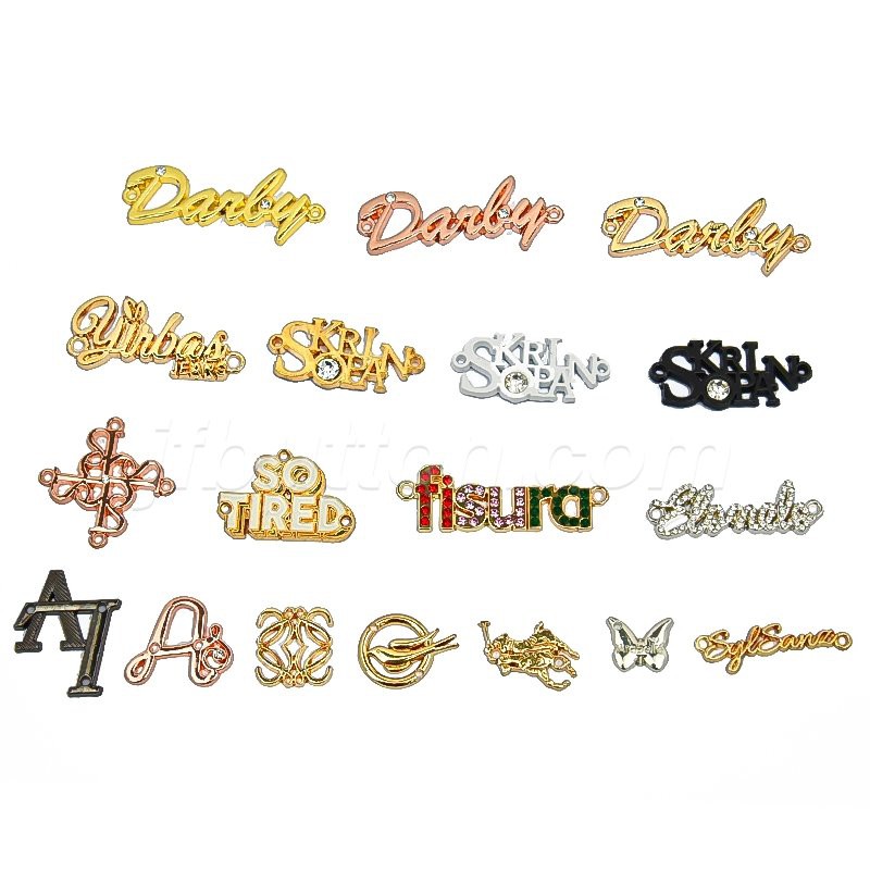 engraved metal clothing tags