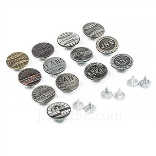 Boutons pour le jean métal