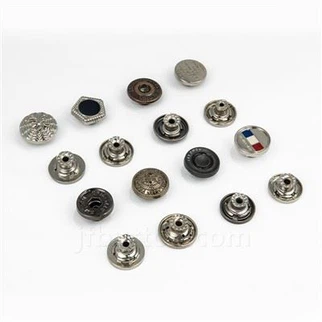 Boutons de remplacement de la veste en jean