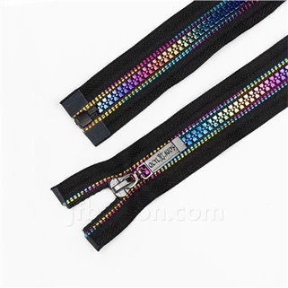 Zips métallique ouverts pour les vestes