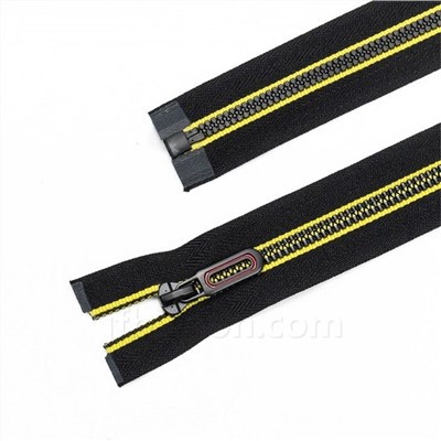 Zips ouverts en plastique