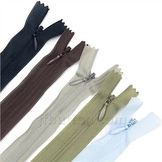 Fermeture éclair invisible de 7 pouces