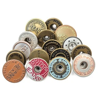 Bouton de jean en cuivre antique