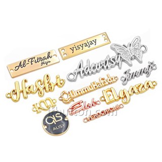 Logo de sac en métal