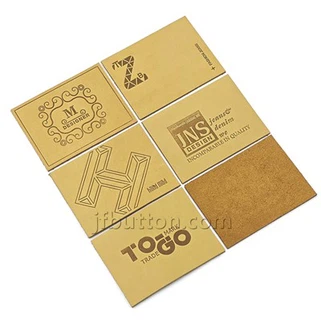 Étiquettes de tricot en cuir authentiques personnalisées