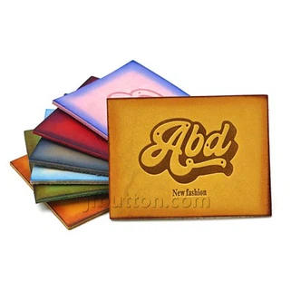 Patch en cuir rectangulaire personnalisé