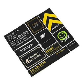 Étiquettes en tissu tissé personnalisées