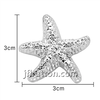 Boutons décoratifs à tige d'étoile de mer en métal
