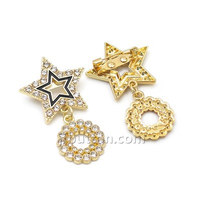 Broche d'étoile d'or