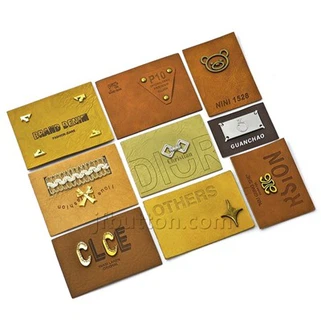 Étiquettes en cuir pour les articles au crochet