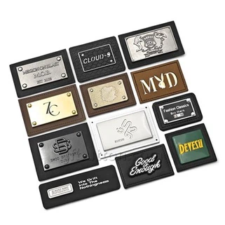 Fabriqué avec des étiquettes en cuir d'amour