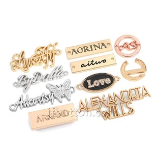 Logo en métal pour vêtements