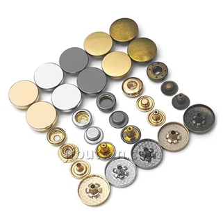 Boutons pression en métal pour vêtements