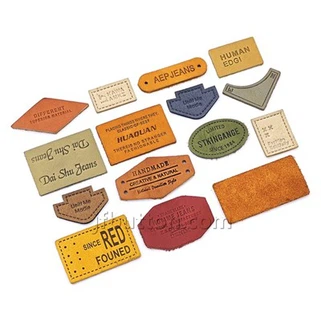 Étiquettes en cuir personnalisées