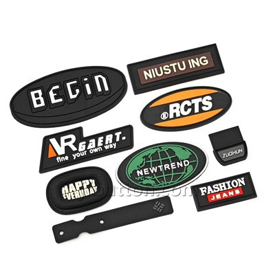 Patch silicone personnalisé pour les vêtements