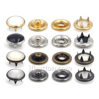 Bouton pression anneau