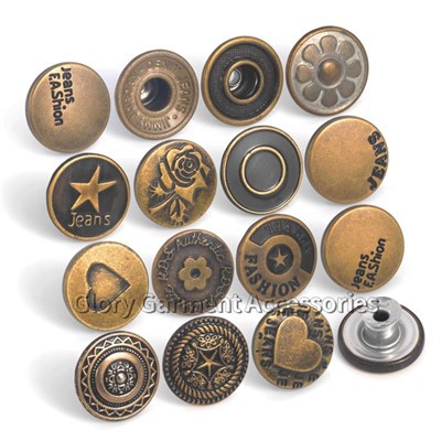 Bouton rivet pour les jeans