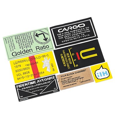 Étiquettes brodées tissées pour courtepointes