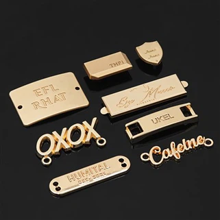 Plaques de logo en métal pour sac à main personnalisé