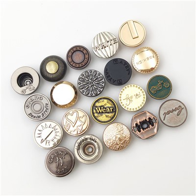 Bouton en laiton pour les jeans