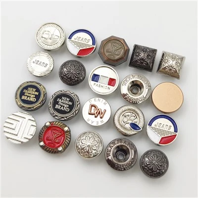 Bouton métallique pour pantalon