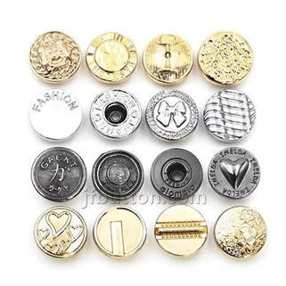 Bouton d'attaque en métal pour le denim