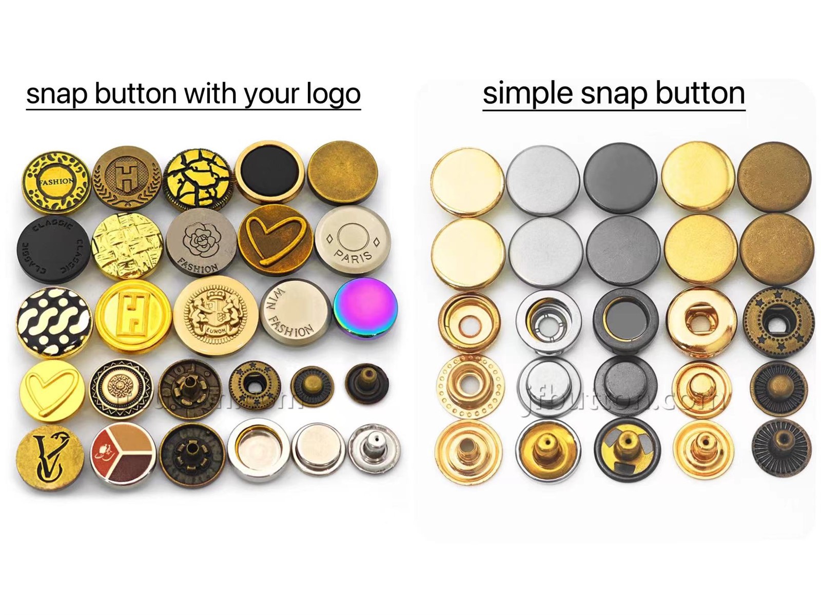 metalsnap button